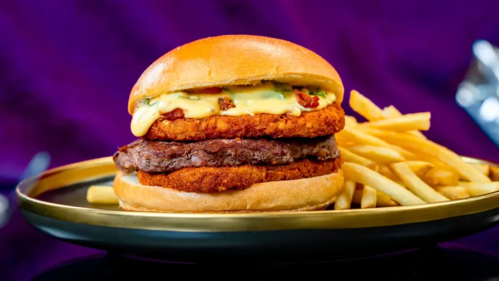 Disney 100 Spicy Guacamole Burger Flo's V8 Cafe