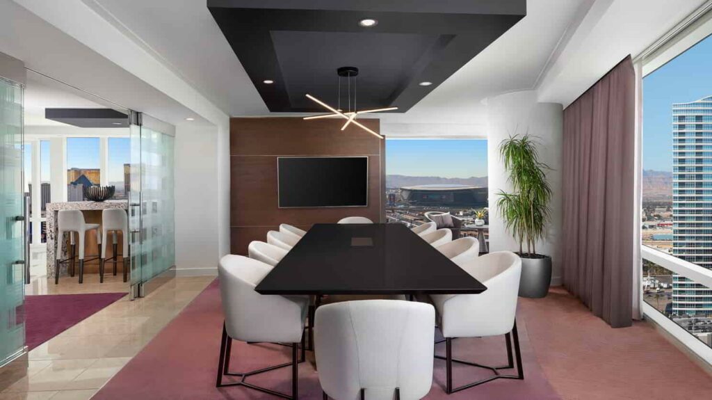 aria hotel executive hospitality suite conference room
