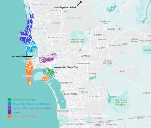 San_Diego_Map_districts | Your USA City Guide