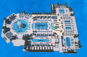 Caesars Palace Pool Layout