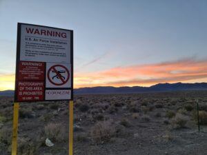 Area 51 Warning Signs fake